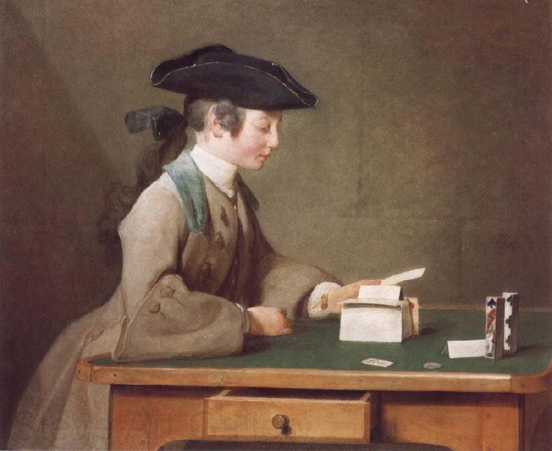 Jean Baptiste Simeon Chardin The House of Cards Spain oil painting art